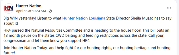 Image from Hunter Nation’s Facebook
