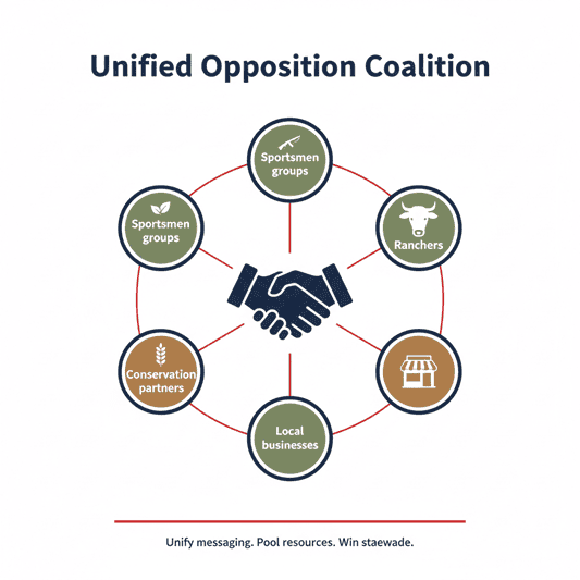 Unify messaging. Pool resources. Win statewide, Generated with Gemini