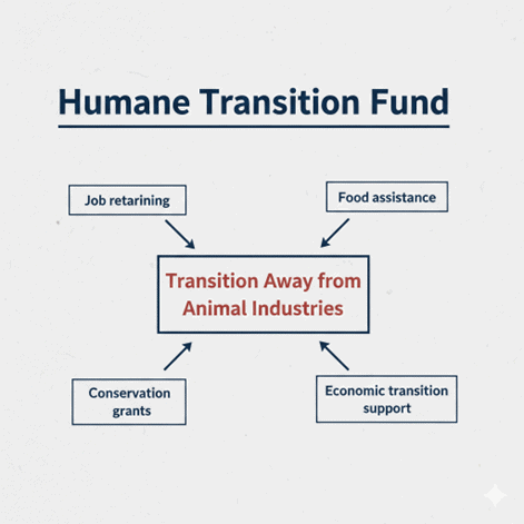 State Transition Away from Animal Industries, Generated with Gemini, using official IP28 petition text